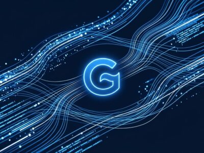 Apache Groovy 6.0 RC1 async/await and virtual threads - glowing blue code streams on dark background