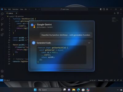 Google Gemini desktop app floating overlay on Windows with Alt+Space shortcut