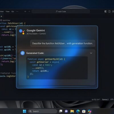 Google Gemini desktop app floating overlay on Windows with Alt+Space shortcut