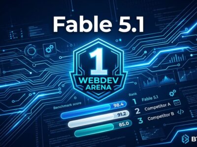 Claude Fable 5.1 tops WebDev Arena leaderboard with 1765 points benchmark score