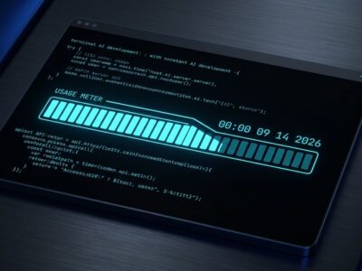 Claude Code terminal showing usage meter with September 14 countdown — weekly limits dropping 17%