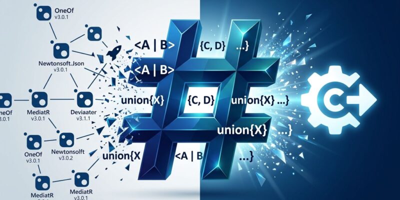 C# 15 union types native language feature in .NET 11 RC1 with compiler-enforced exhaustive pattern matching