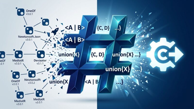 C# 15 union types native language feature in .NET 11 RC1 with compiler-enforced exhaustive pattern matching