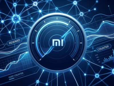 Xiaomi MiMo V2.6 Pro live reinforcement learning training dashboard showing reward curves and token throughput
