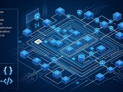 AWS Nx Plugin for AWS 1.0 featured image showing cloud infrastructure scaffolding with security defaults