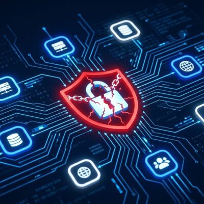 Workflow diagram with red alert shield showing CVE-2026-58138 Orkes Conductor pre-auth RCE vulnerability
