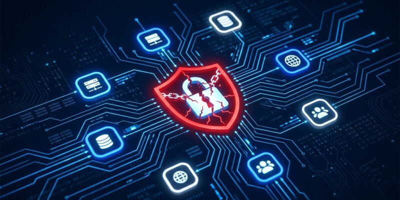 Workflow diagram with red alert shield showing CVE-2026-58138 Orkes Conductor pre-auth RCE vulnerability