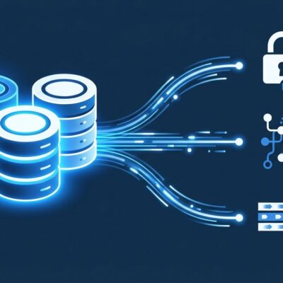 Supabase database infrastructure with security tokens, trace context, and data pipeline visualization