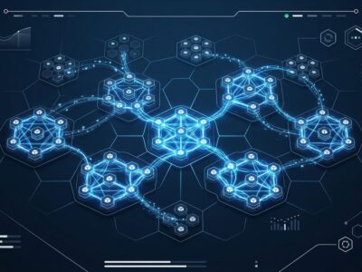 Kubernetes 1.37 Garhwal release showing interconnected GPU pod groups with gang scheduling visualization