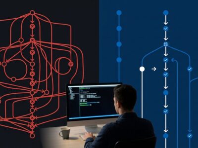 Jujutsu (jj) version control system comparison with Git showing clean operation log