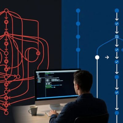 Jujutsu (jj) version control system comparison with Git showing clean operation log