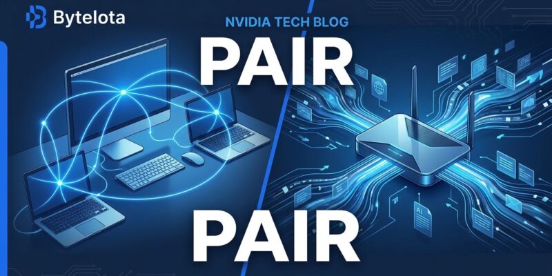 NVIDIA PAIR personal AI router distributing inference requests across multiple home PCs as a local AI cluster
