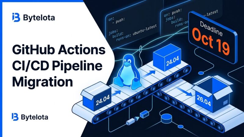 GitHub Actions ubuntu-latest migrating to Ubuntu 26.04 runner image with October 19 deadline