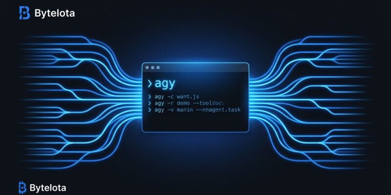 Google Antigravity CLI agy terminal showing parallel subagent threads in blue on dark background