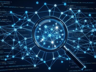 Knowledge graph network visualization representing Graphify's codebase mapping for AI coding assistants