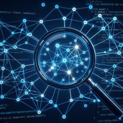 Knowledge graph network visualization representing Graphify's codebase mapping for AI coding assistants