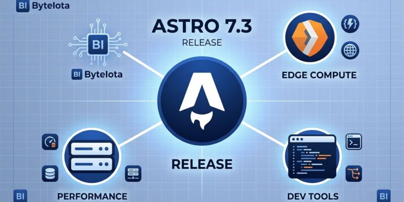 Astro 7.3 release featuring Cloudflare Worker entrypoint finalize helper, parallel preview servers, and image service logger