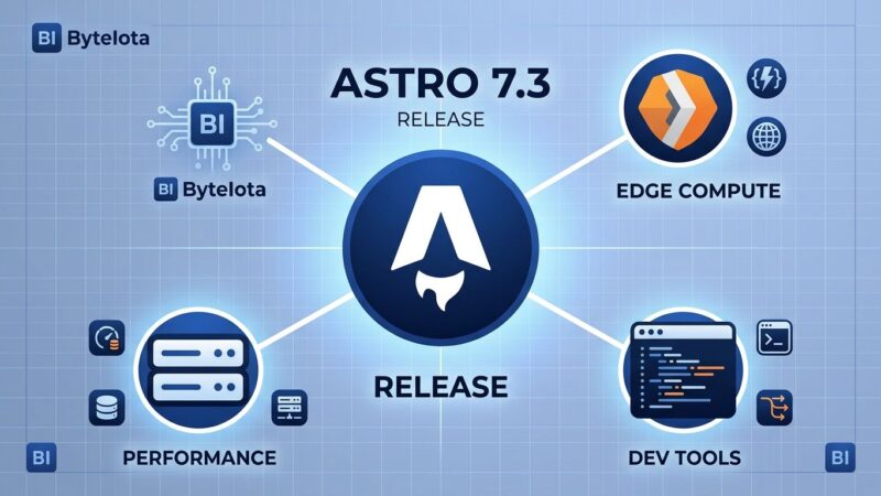 Astro 7.3 release featuring Cloudflare Worker entrypoint finalize helper, parallel preview servers, and image service logger