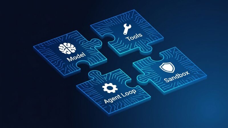 DeepSeek Harness plugin-first architecture diagram with modular components