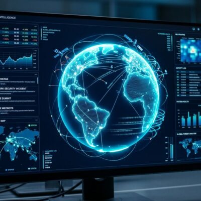 WorldMonitor global intelligence dashboard showing a 3D globe with geopolitical data, military tracking, and AI-powered news feeds
