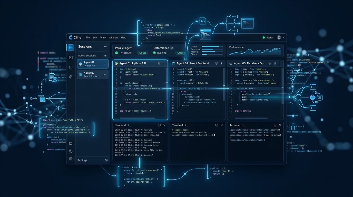 Cline Desktop: Parallel Agents, No IDE Required