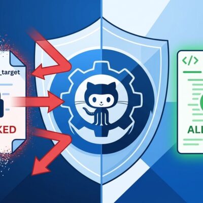 GitHub Actions workflow execution protections blocking pull_request_target events with shield security layer