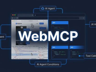 WebMCP browser standard showing AI agents connecting to websites through structured tool calls instead of screenshot-based automation