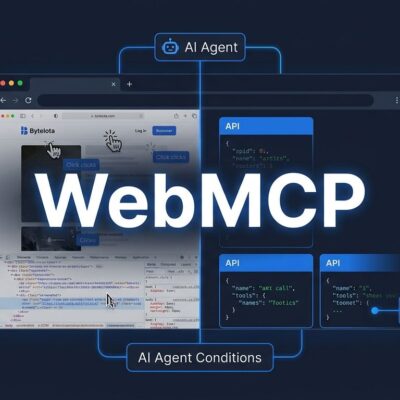 WebMCP browser standard showing AI agents connecting to websites through structured tool calls instead of screenshot-based automation