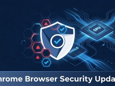 Chrome 154 security update showing GPU pipeline vulnerabilities in ANGLE, WebGL, and V8