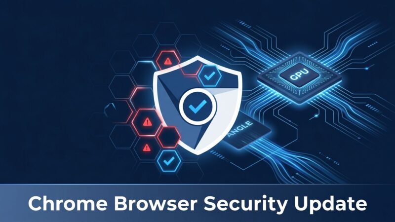 Chrome 154 security update showing GPU pipeline vulnerabilities in ANGLE, WebGL, and V8