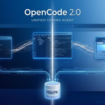 OpenCode 2.0 unified TUI desktop and web coding agent with shared backend architecture