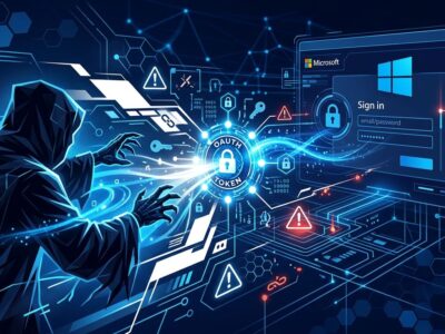 EvilTokens AI-powered phishing service seized by Microsoft - OAuth device code attack visualization