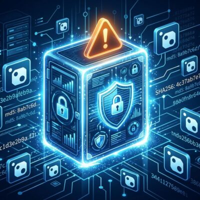 NuGet certificate security rotation illustration showing package signing with cryptographic hashes