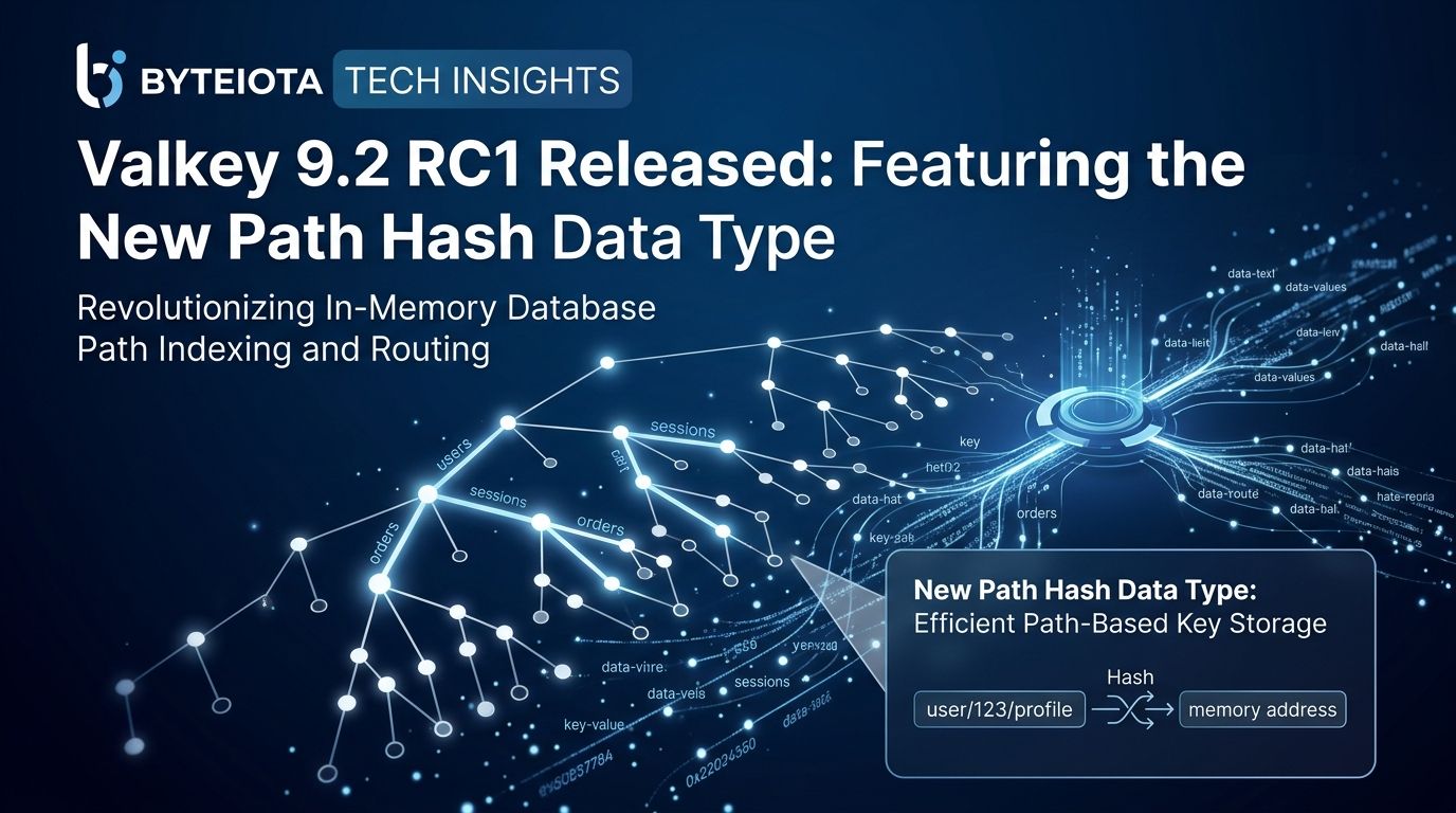 Valkey 9.2 RC1: Path Hash Is the Data Type Redis Never Built