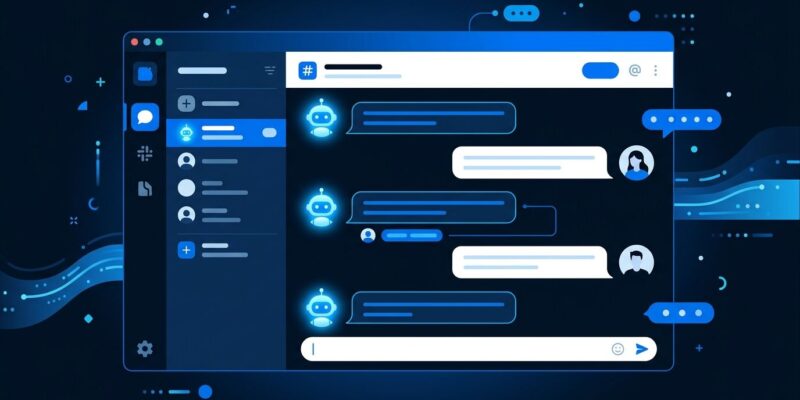 AI agents and humans working together in an agent-native messaging platform, illustrating Ando's approach to team collaboration with AI as first-class members