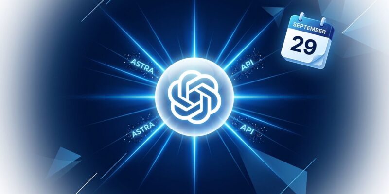 OpenAI DevDay 2026 conference September 29 featured illustration with glowing sphere and blue light beams