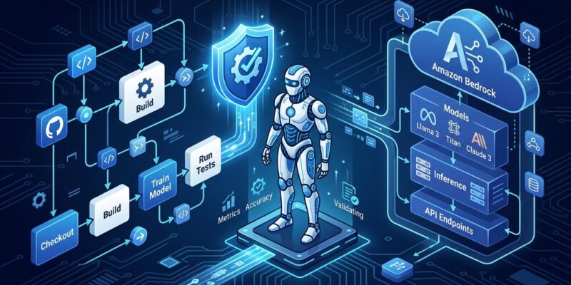 GitHub Actions CI/CD pipeline quality gate for Amazon Bedrock AgentCore AI agent evaluation
