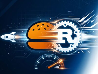 Bun 1.4 JavaScript runtime Rust rewrite illustration showing performance and speed