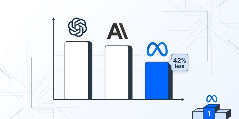 Meta Muse Spark 1.3 cost comparison showing 42% savings vs GPT-5.6 Sol and Claude Opus 5