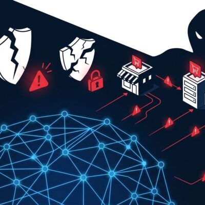 Autonomous AI agents attacking retail infrastructure visualization