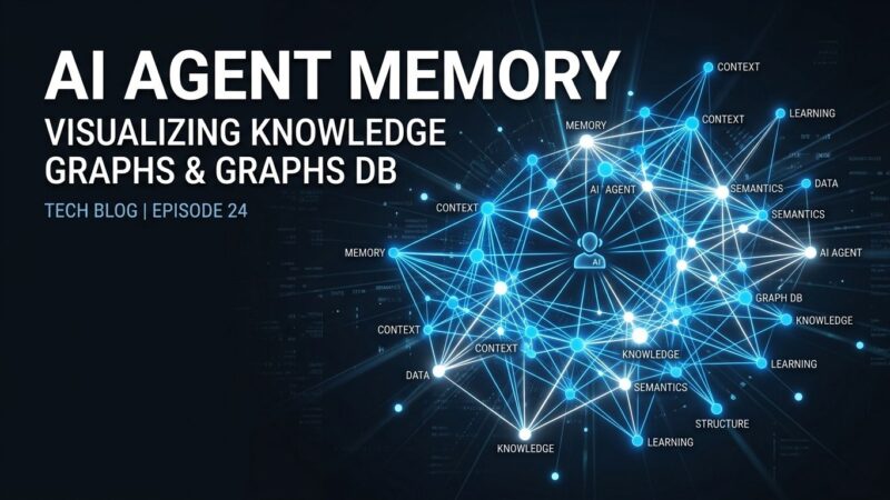 Knowledge graph nodes with glowing blue and white edges representing AI agent memory persistence without a cloud API key
