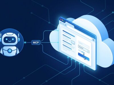 AI agent connected to a cloud browser via the Playwright Workspaces MCP server endpoint on Azure
