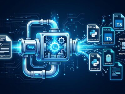 Cloudflare Forge pipeline converting OpenAPI spec into SDKs, CLIs, and MCP servers