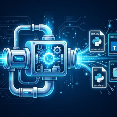 Cloudflare Forge pipeline converting OpenAPI spec into SDKs, CLIs, and MCP servers