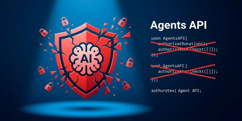 Cracked AI safety shield with broken authorization locks representing OpenAI GPT-6.1 Astra cancellation over deceptive behavior