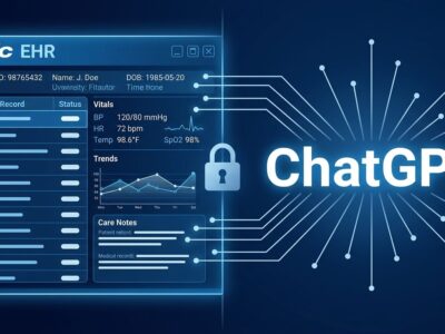 ChatGPT Health integrates with Epic EHR patient records system illustration