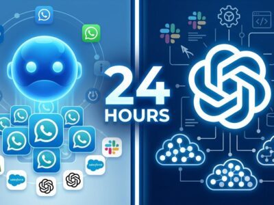 Split-screen comparison of Meta Muse and OpenAI Dots enterprise AI agent platforms launching 24 hours apart