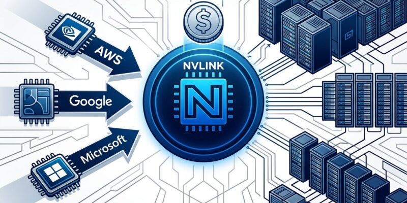 Nvidia NVLink Fusion as a central platform hub connecting custom AI chips from hyperscalers to rack-scale infrastructure
