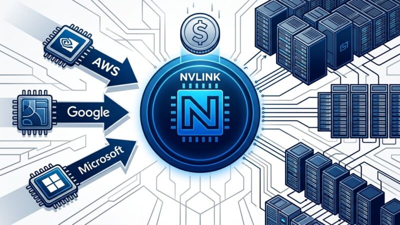 Nvidia NVLink Fusion as a central platform hub connecting custom AI chips from hyperscalers to rack-scale infrastructure