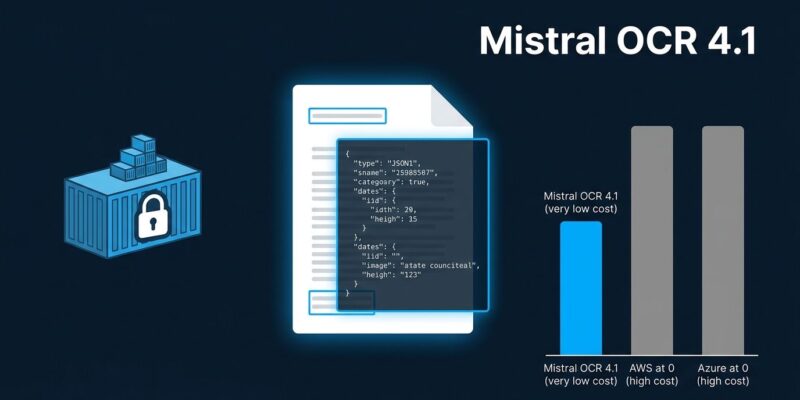 Mistral OCR 4.1 document parsing with bounding boxes, Docker self-hosting, and cost comparison vs AWS Textract and Azure
